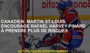 Canadien: Martin St-Louis encourage Rafaël Harvey-Pinard pour prendre plus de risques