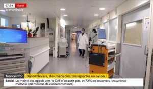 La ville de Nevers met en place aujourd’hui un pont aérien pour faire venir médecins et soignants dans son hôpital - Regardez