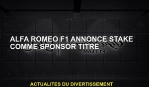 ALFA ROMEO F1 Annonce Papier comme titre de sponsor