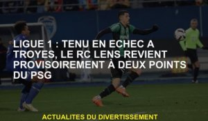Ligue 1: Tenue en échec Troyes, l'objectif RC renvoie temporairement deux points du PSG