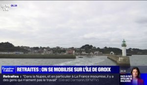 Sur l'île de Groix en Bretagne, une large partie de la population se mobilise contre les retraites