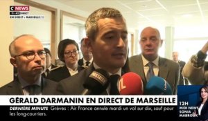 Réforme des retraites: Le ministre de l'Intérieur Gérald Darmanin annonce 11.000 policiers et gendarmes mobilisés demain en France dont 4.000 à Paris
