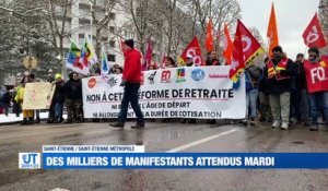 À la Une : Une nouvelle manifestation contre les retraites / Le budget à l'ordre du jour à Saint-Étienne / Une nouvelle défaite pour les verts / 15 groupes de Brass band à Saint-Étienne.