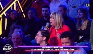 Retraites - L'étrange intervention de la chanteuse Stone, hier soir sur C8 : "Je n'ai aucun question à poser à Olivier Véran. Je suis juste venu parce que vous m'avez invitée !"