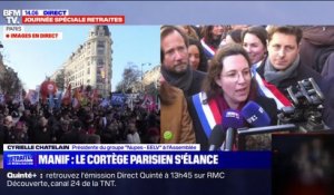 "La jeunesse se met dans la bataille" de la mobilisation contre la réforme des retriâtes, se réjouit Mathilde Panot