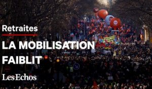 Retraites : moins de grévistes et de manifestants pour le 3e jour de mobilisation