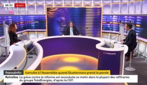 Réforme des retraites : le retour d'Adrien Quatennens n'intervient pas au "bon moment", reconnaît François Ruffin