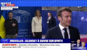  Macron et Zelensky sont arrivés à Bruxelles