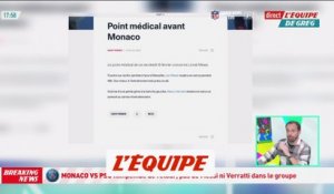 Verratti absent du groupe face à Monaco - Foot - L1 - PSG