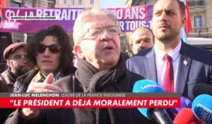 Jean-Luc Mélenchon : «Emmanuel Macron a déjà moralement perdu, il est dans une situation qui le condamne à perdre»