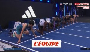Zézé sur le podium du 60m - Athlé - Paris (H)