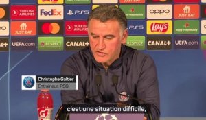 PSG - Galtier : "C'est une situation difficile"