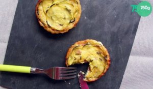 Tartelettes 'tatin' de courgettes au jambon de Vendée
