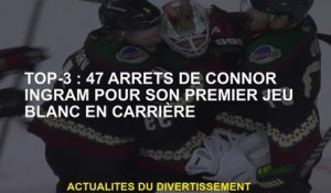 Top-3: 47 Connor Ingram s'arrête pour son premier jeu de carrière blanc