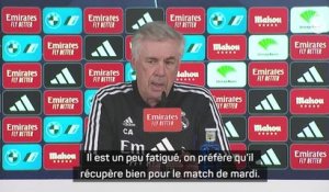 22e j. - Ancelotti : "Benzema ne sera pas là demain"