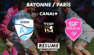 Le résumé de Bayonne / Stade Français Paris - TOP 14 - 18ème journée