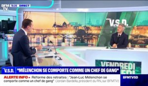 Réforme des retraites: "Jean-Luc Mélenchon se comporte comme un chef de gang", affirme Jordan Bardella