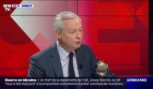 Bruno Le Maire sur l'inflation: "Arrêtons de jouer avec les peurs des Français"