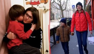 « Je ne pensais pas rester si longtemps » : la nouvelle vie d’Ania et son fils, réfugiés ukrainiens à Paris depuis un an