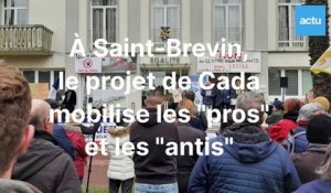 Centre de demandeurs d'asile à Saint-Brevin : les "pro" et les "anti" se font face