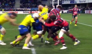 TOP 14 - Essai de Alexandre FISCHER (ASM) - ASM Clermont - RC Toulon - Saison 2022:2023