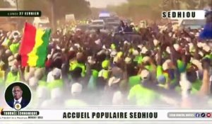 Sédhiou : Macky Sall accueilli par une foule immense