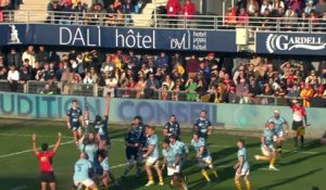 TOP 14 - Essai de Seilala LAM (USAP) - USA Perpignan - Aviron Bayonnais - Saison 2022:2023