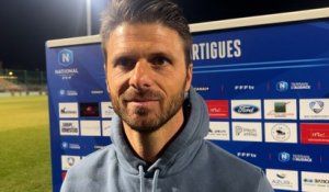 Au micro maritima: Grégory Poirier après la défaite du FC Martigues face au Red Star