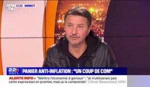 Panier anti-inflation: "Moi, je ne vais pas sponsoriser une campagne de pub pour les grandes chaînes de distribution", affirme Olivier Besancenot