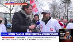 Mobilisation contre la réforme des retraites: le cortège s'élance à Valenciennes