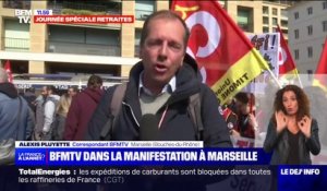 Mobilisation à Marseille: le cortège vient de s'élancer, avec 1h30 de retard