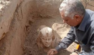 Les archéologues ont mis au jour un « sphinx souriant à deux fossettes » en Égypte