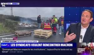 Laurent Escure (Unsa): "On aimerait dire en face à Emmanuel Macron qu'il y a une colère sourde, déterminée, qui est en train de monter"