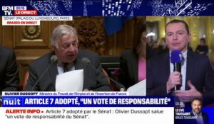 Olivier Dussopt sur la réforme des retraites: "Nous souhaitons aller au bout du texte au Sénat"