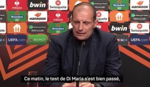 8es - Allegri : “Chiesa et Di Maria ne débuteront pas”