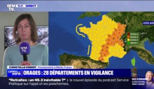 Violents orages: à quoi s'attendre dans les 28 départements en vigilance orange?