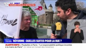 Réforme des retraites: pour cette manifestante à Nantes, "il y a un vrai déni de démocratie"