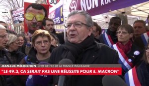 Jean-Luc Mélenchon : «Le 49.3 ne serait pas une réussite pour Emmanuel Macron»