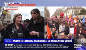Retraites: "Il y a eu un rapt démocratique depuis le début" déplore une manifestante à Paris
