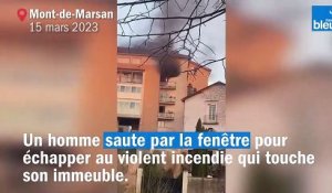 Un homme saute du 4e étage de son immeuble pour échapper à un incendie.