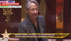 Elisabeth Borne « en larmes » : la Première ministre  craqué après son discours à l'Assemblée (Zaptv