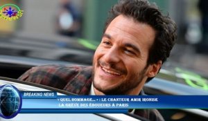 « Quel hommage… » : le chanteur Amir ironise  la grève des éboueurs à Paris