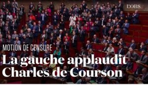 Motion de censure : la gauche offre une standing ovation à Charles de Courson