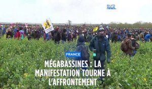 France : déferlement de violences en plein champ contre des méga-bassines
