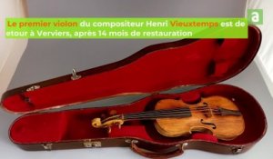 Retour du violon d'Henri Vieuxtemps à Verviers