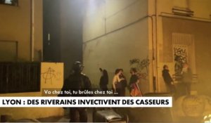 Manifestations à Lyon : les riverains invectivent les casseurs