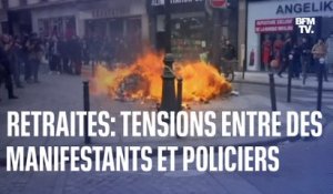 Des tensions dans la manifestation parisienne entre des casseurs et les forces de l'ordre