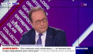 François Hollande assure "qu'il faut être absolument ferme sur les excès et les outrances" concernant les dérapages de la BRAV-M