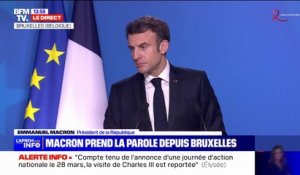 Emmanuel Macron: "Nous ne serions pas sérieux de proposer au roi Charles III une visite d'État au milieu de manifestations"