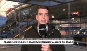 Emmanuel Macron renonce à se rendre au Stade de France